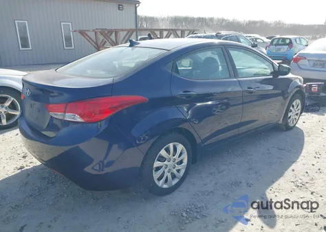 2012 Hyundai Elantra Gls z USA, uszkodzony, nr VIN 5NPDH4AEXCH062492